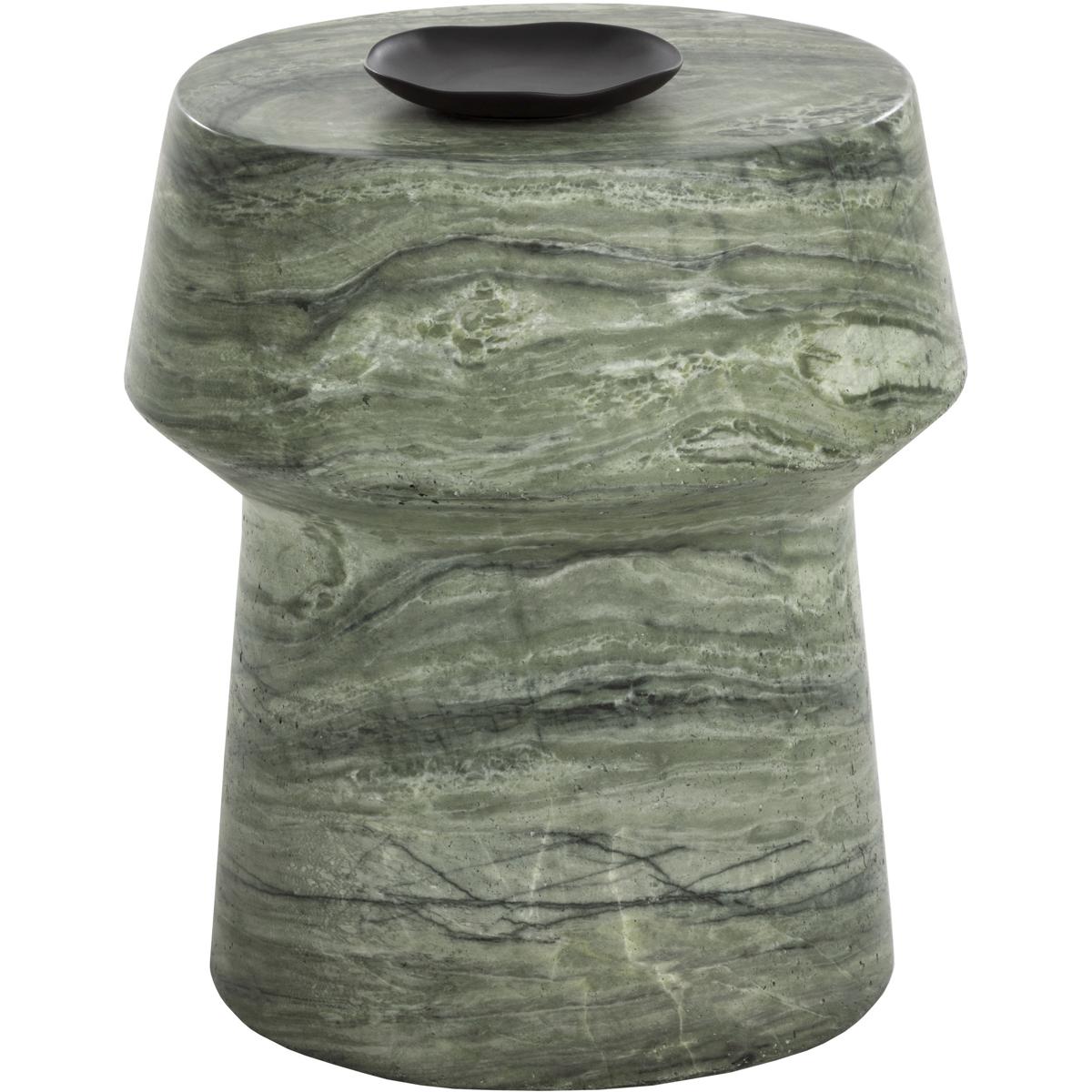 SUNPAN 112581 Brie 20 X 18.5 inch Marble Look / Sage Outdoor End Table